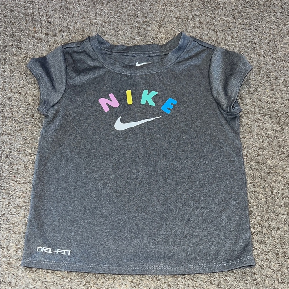 Nike Kids Dri-Fit Tee with Colorful Logo